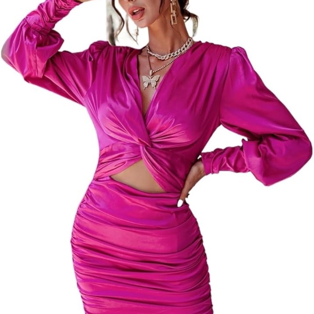 Elegant Pink Women's Dress